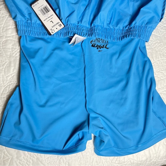 NWT REEBOK X Women’s Angel Wide Leg Pant Large in Always Blue Streetwear Baddie - Picture 16 of 16